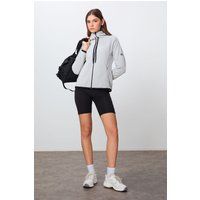 Fleece-Hoodie mit durchgehendem Reißverschluss