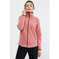 Plüsch-Fleecejacke mit Reißverschluss
