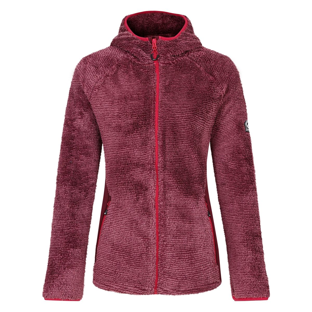 Strukturierter Kapuzen-Midlayer mit Reißverschluss