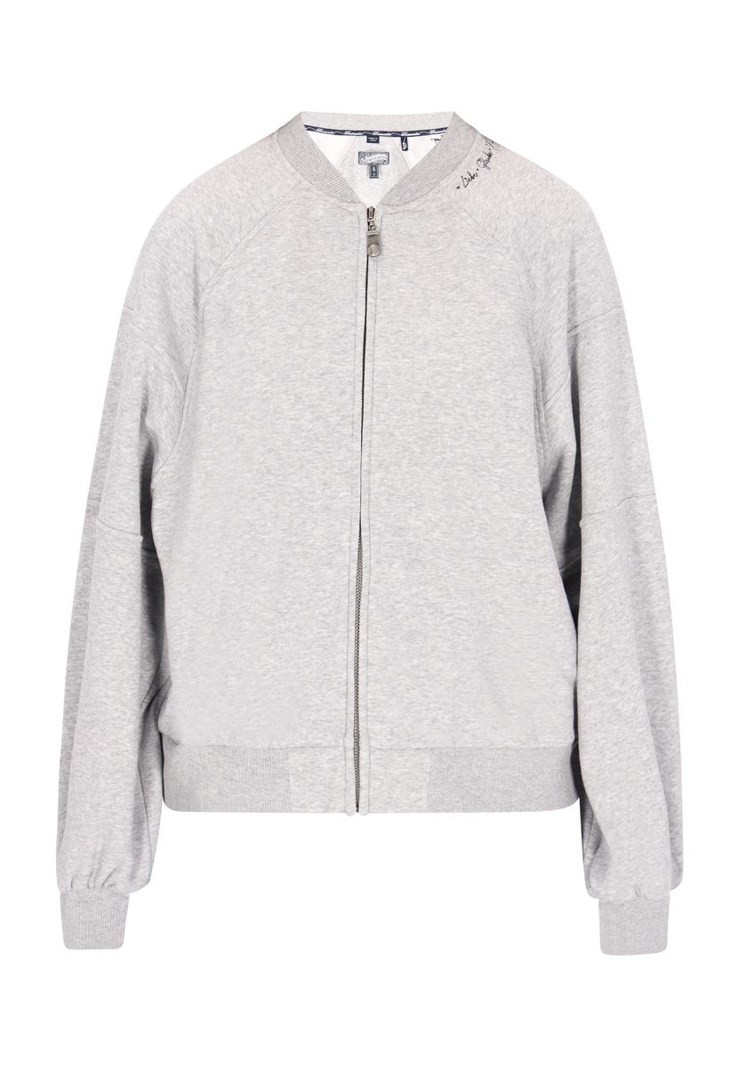Oversized Sweatjacke im Bomber-Stil