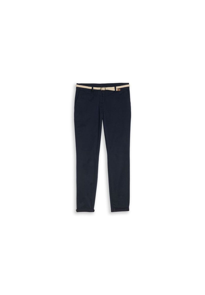 Slim Fit Chino mit Flechtgürtel
