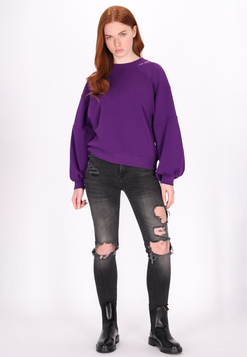Lockeres Sweatshirt mit Raglanärmeln