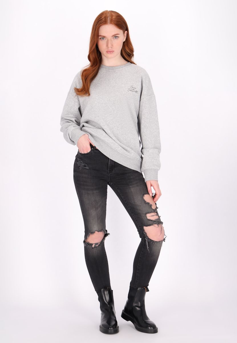 Lockeres Sweatshirt mit Rundhalsausschnitt