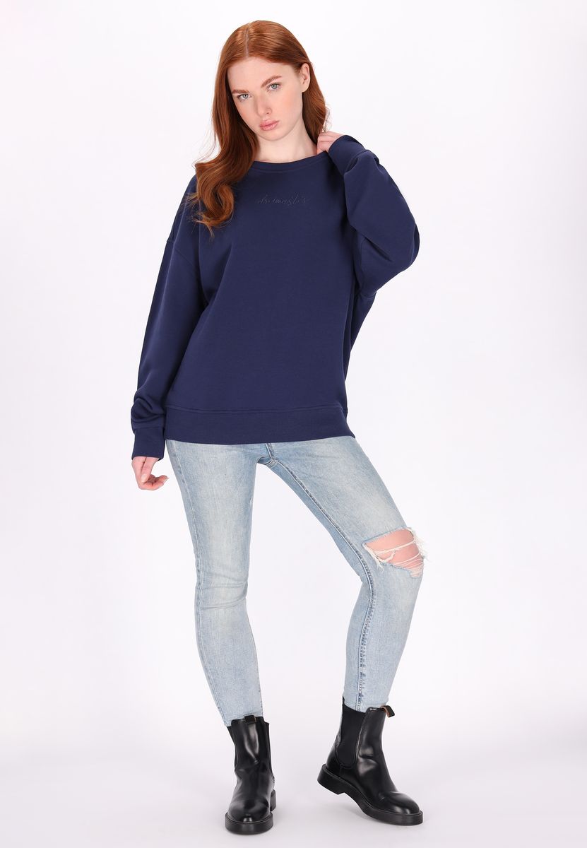 Klassisches Sweatshirt mit Rundhalsausschnitt