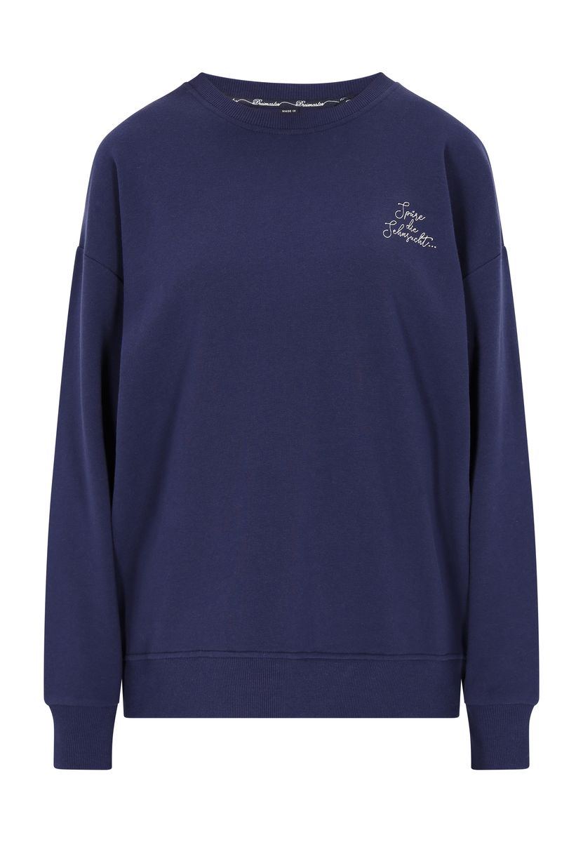 Relaxter Sweatshirt mit Schriftzug-Detail
