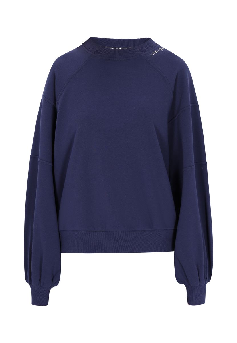 Lässiges Crewneck-Sweatshirt mit Ballonärmeln