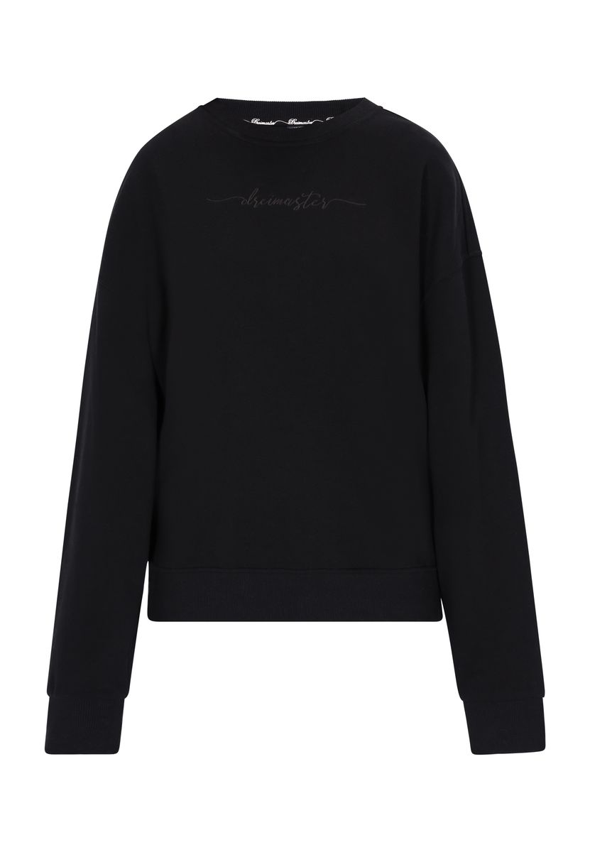 Relaxed-Sweatshirt mit Schriftzug