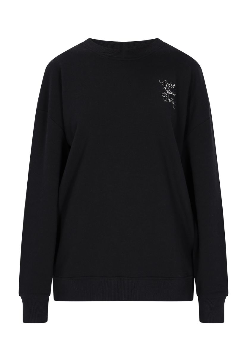 Besticktes Sweatshirt in entspannter Passform