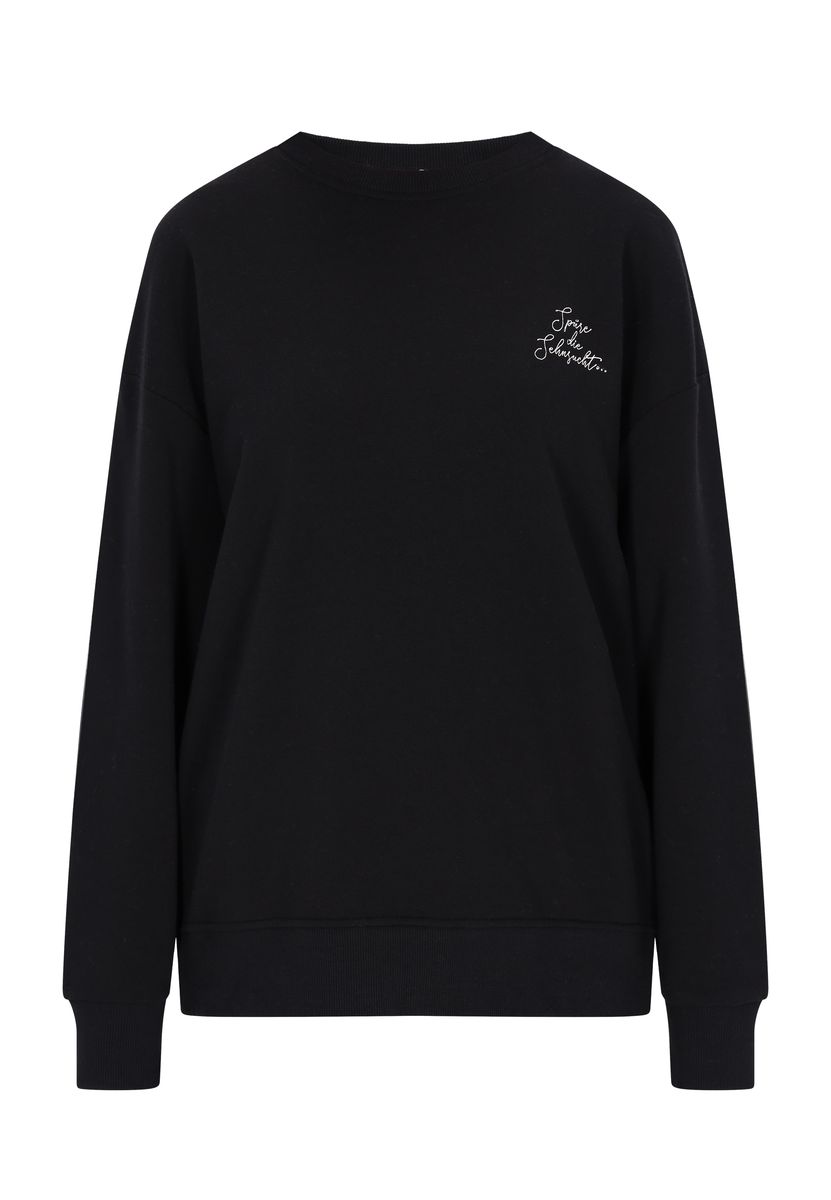 Lässiges Crewneck mit Stickerei