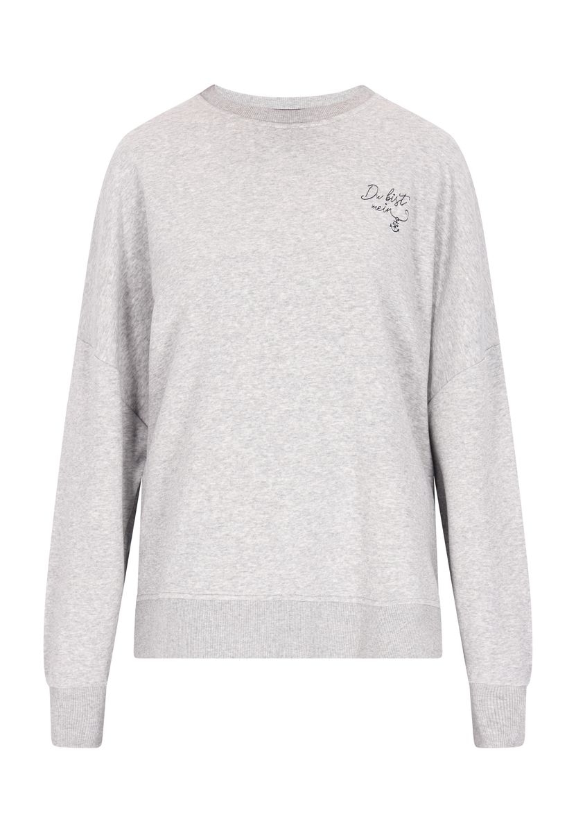 Lässiges Rundhals-Sweatshirt mit Logo