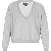 Lässiges Sweatshirt mit V-Ausschnitt