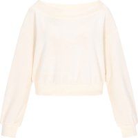 Locker geschnittenes Sweatshirt mit U-Boot-Ausschnitt