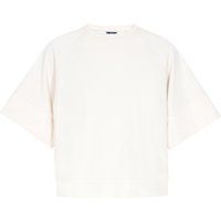 Minimalistisches Kurzarm-Sweatshirt in Boxy-Passform