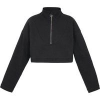 Kurzes Sweatshirt mit Stehkragen