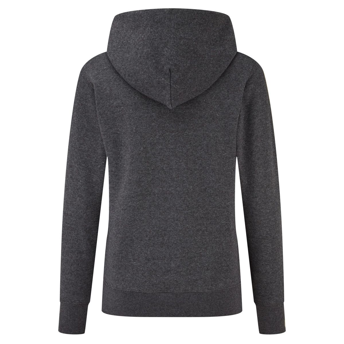 Klassischer Slim-Fit Melange Kapuzenpullover