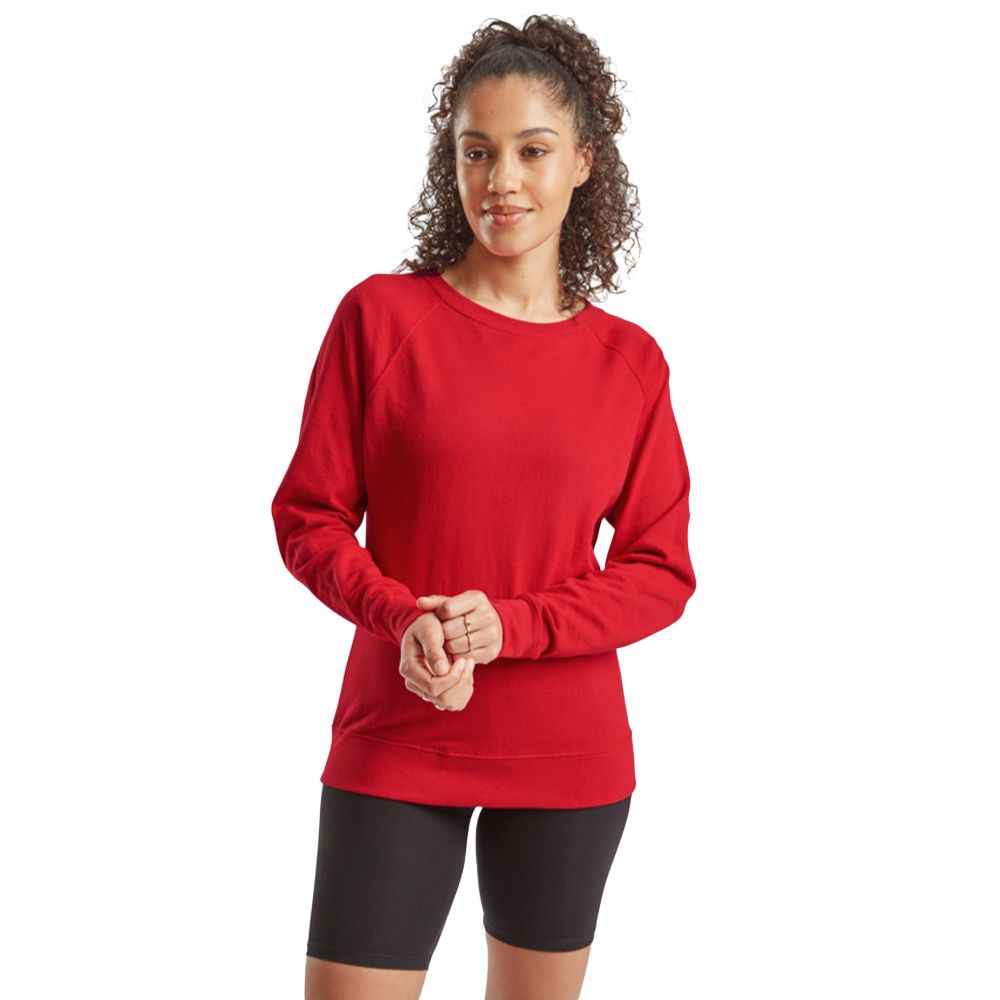 Leichtes Raglan-Sweatshirt mit Rundhalsausschnitt