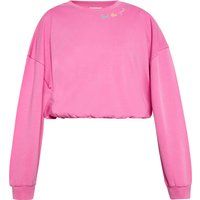 Oversized Kurz-Sweatshirt mit Stickerei