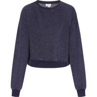 Kurzes Sweatshirt mit Rundhalsausschnitt