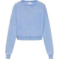 Lässiges Cropped-Sweatshirt mit Waschung