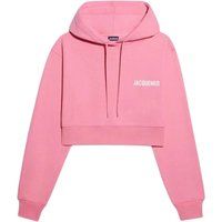 Kurz geschnittener Kapuzenpullover mit Logo