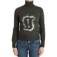 Rollkragenpullover mit Pailletten-Gazette-Logo