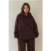 Oversized Kapuzenpullover mit Kängurutasche