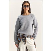 Klassisches Sweatshirt mit Rundhalsausschnitt