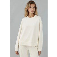 Soft-Touch-Sweatshirt mit Rundhalsausschnitt