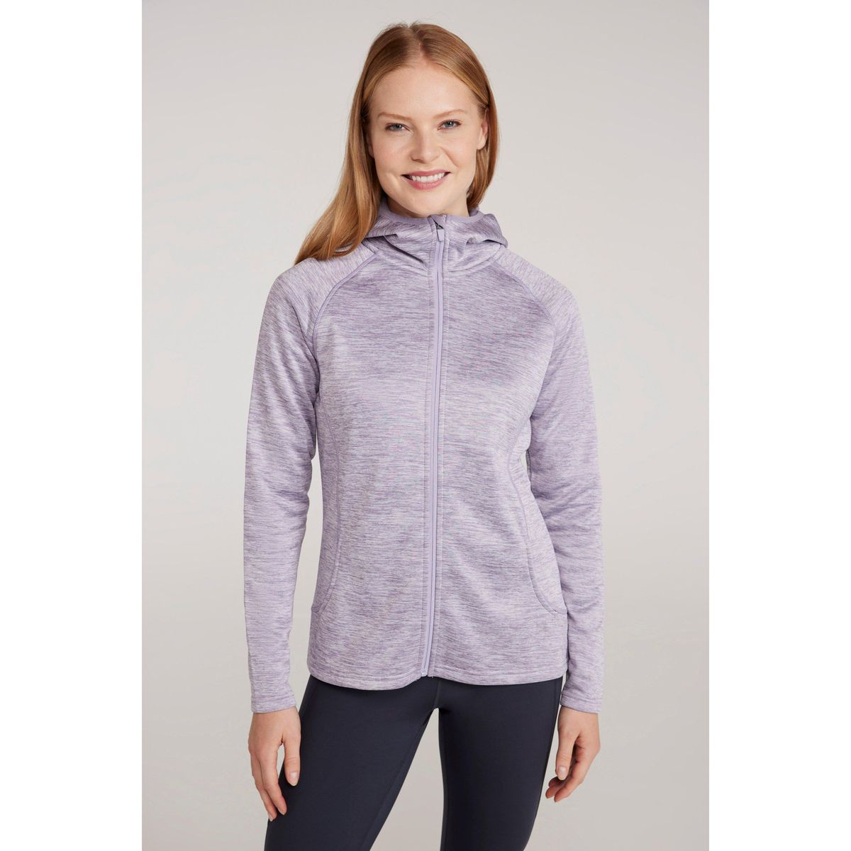 Dynamischer Performance-Kapuzenpullover mit Reißverschluss