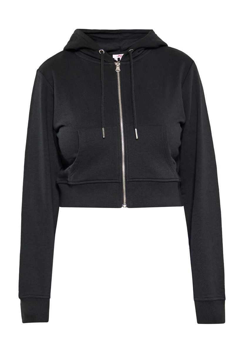 Kurzer Kapuzenpullover mit Kordelzug