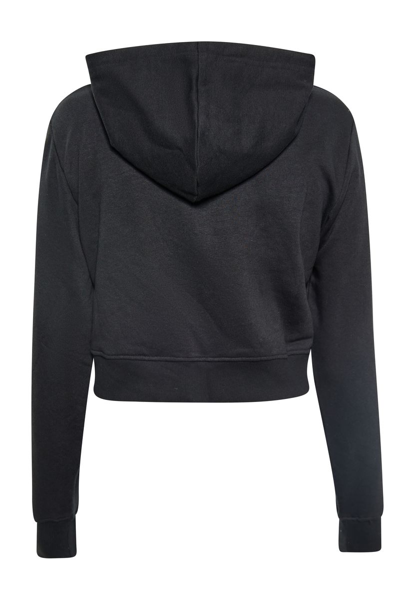 Kurzer Kapuzenpullover mit Kordelzug