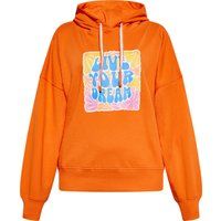 Relaxter Kapuzenpullover mit Grafik-Print