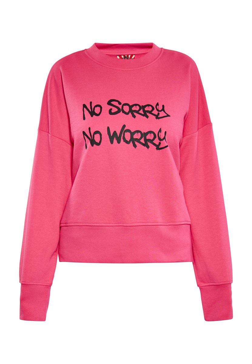 Oversize-Sweatshirt mit Graffiti-Print