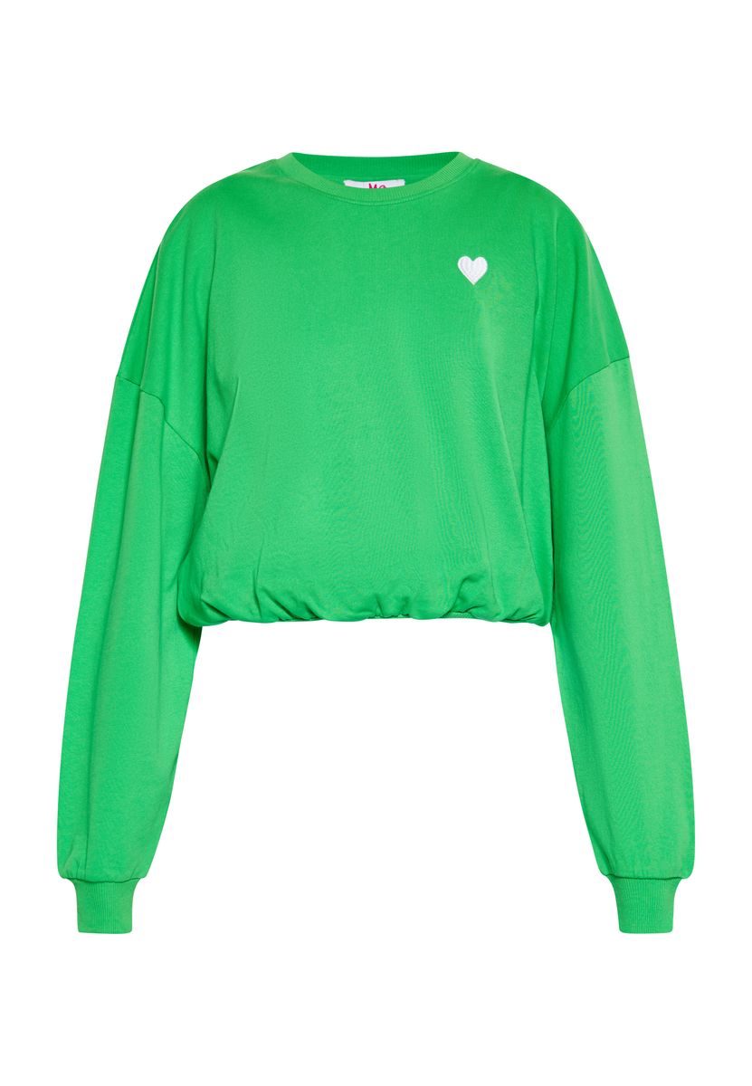 Kurzes Sweatshirt mit Herz-Detail