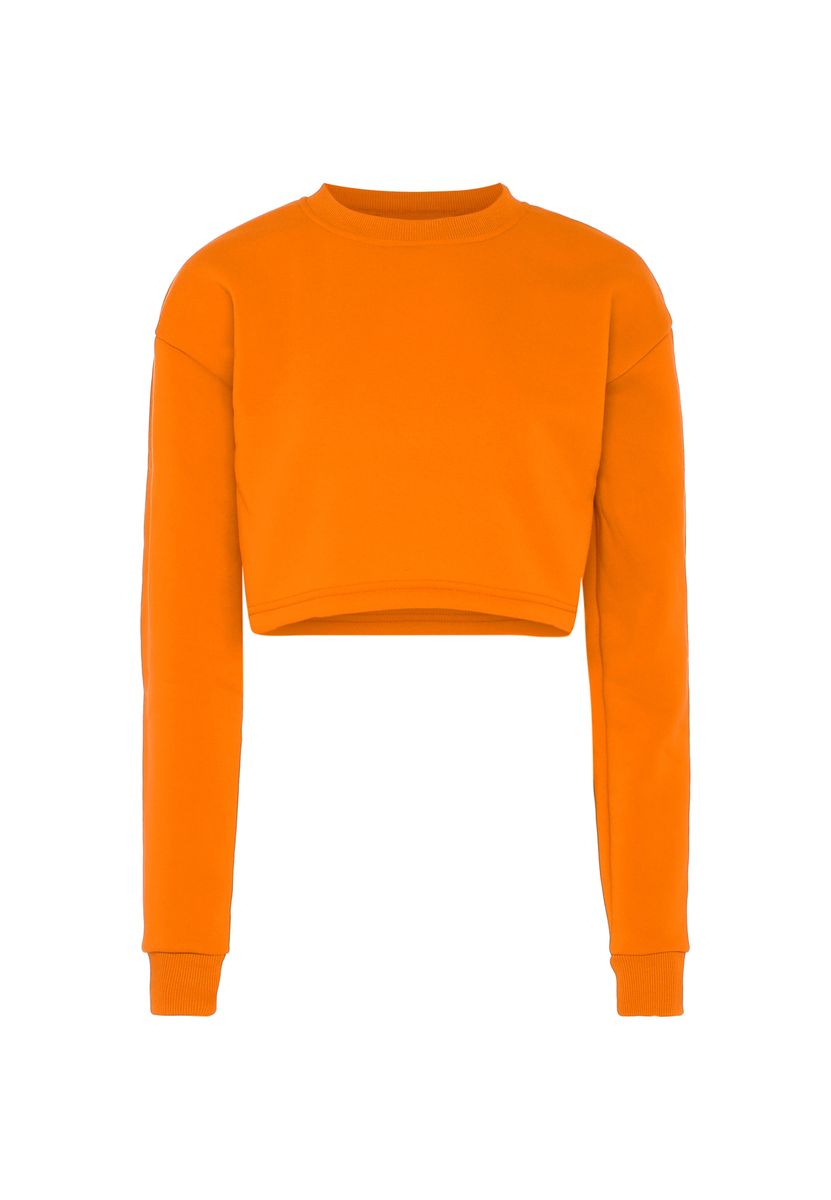 Kurzes Sweatshirt mit überschnittenen Schultern
