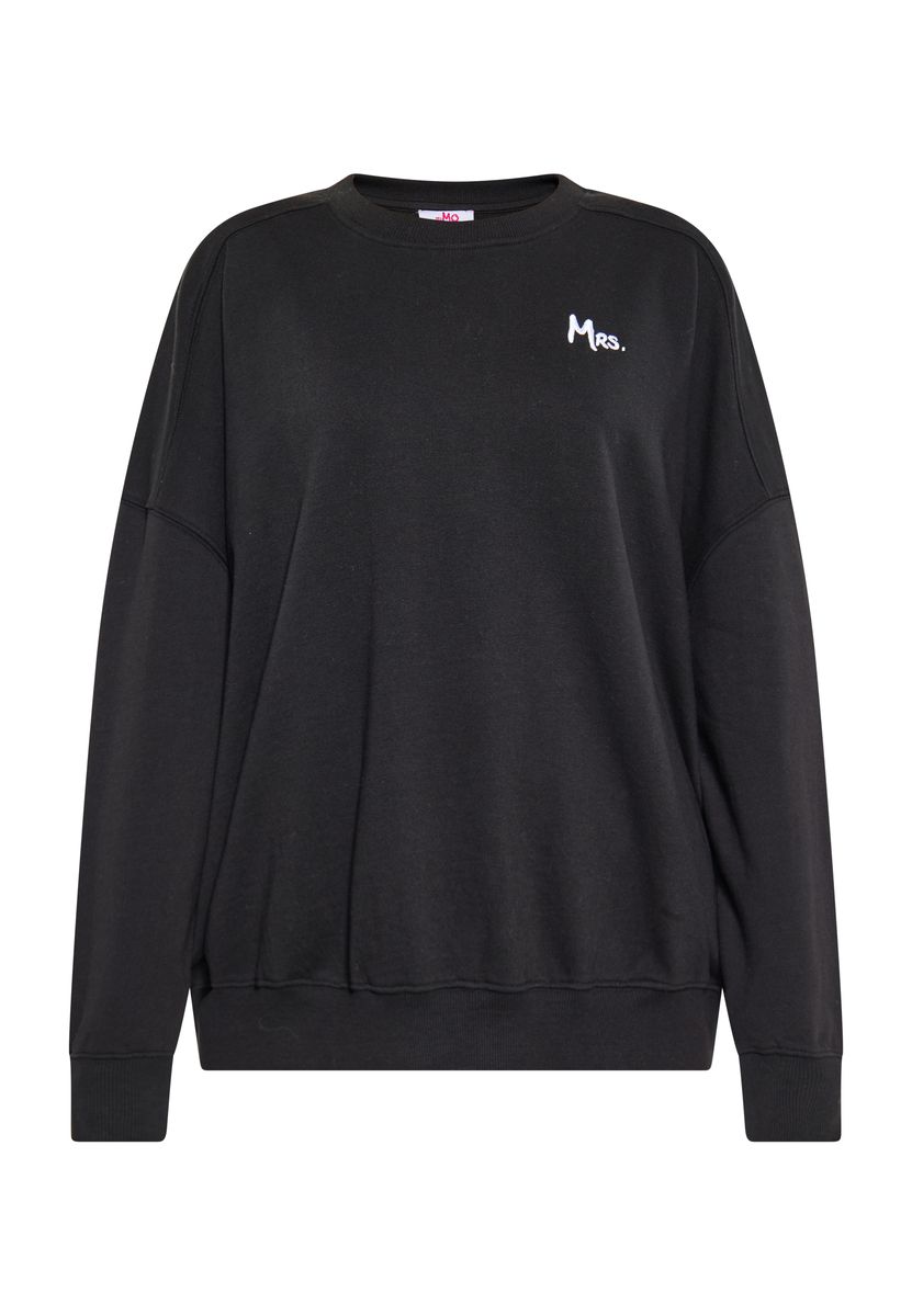 Oversized Sweatshirt mit Schrift-Stickerei