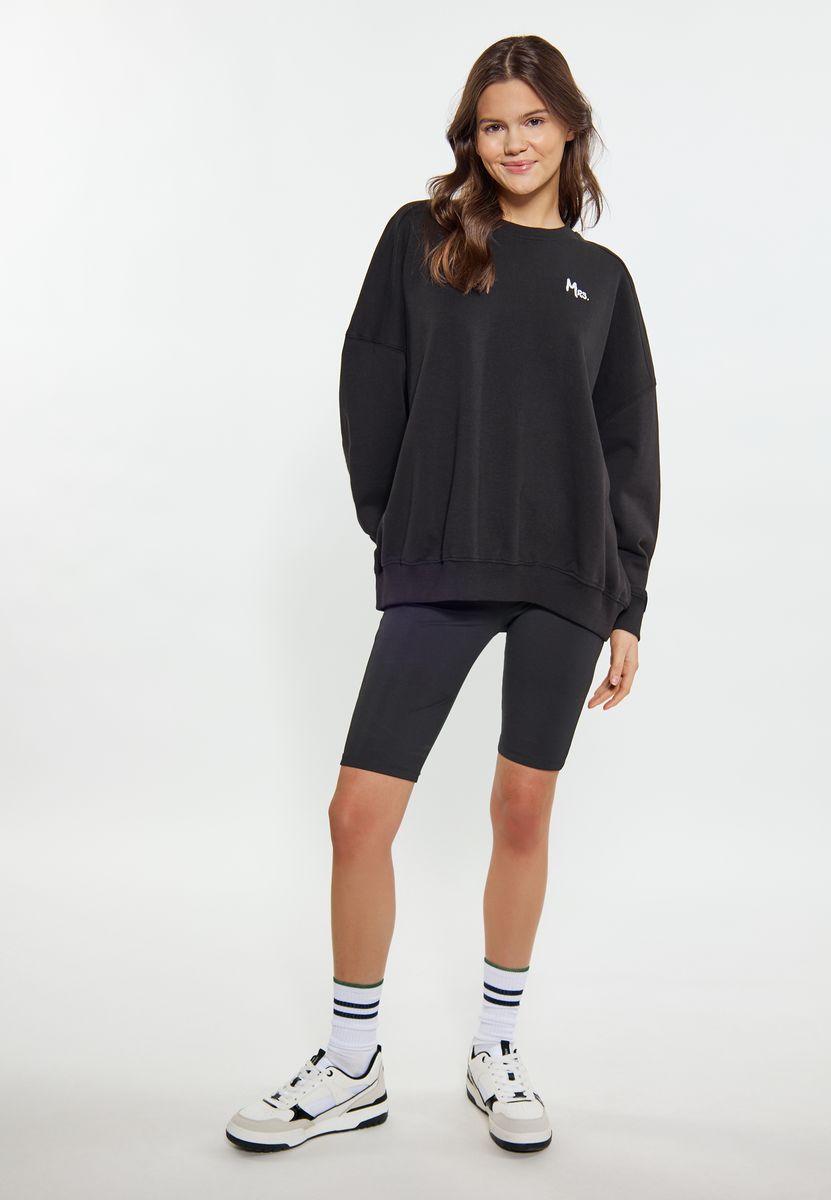 Oversized Sweatshirt mit Schrift-Stickerei