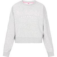 Besticktes Oversize-Sweatshirt mit Rundhalsausschnitt