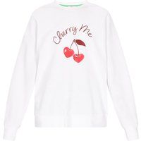 Oversized Sweatshirt mit Kirsch-Grafikprint