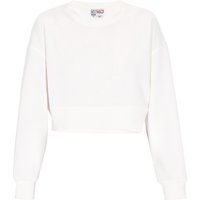 Kurzes Oversize-Sweatshirt mit Rundhalsausschnitt