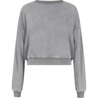 Kurz geschnittenes Oversize-Sweatshirt mit Waschung
