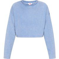 Bauchfreies Sweatshirt mit Waschung