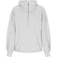 Lockerer Kapuzenpullover mit Reißverschluss