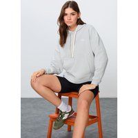 Oversized Baumwoll-Mix Kapuzenpullover mit Tasche