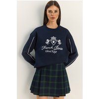 Pullover mit French Riviera Bestickung