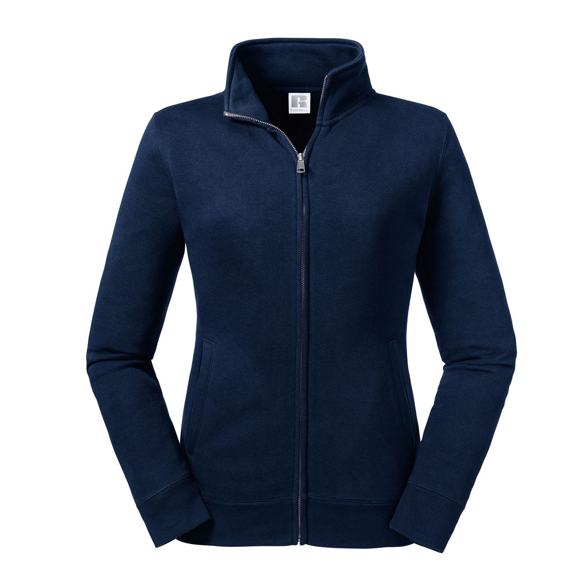 Minimalistische Fleecejacke mit Reißverschluss