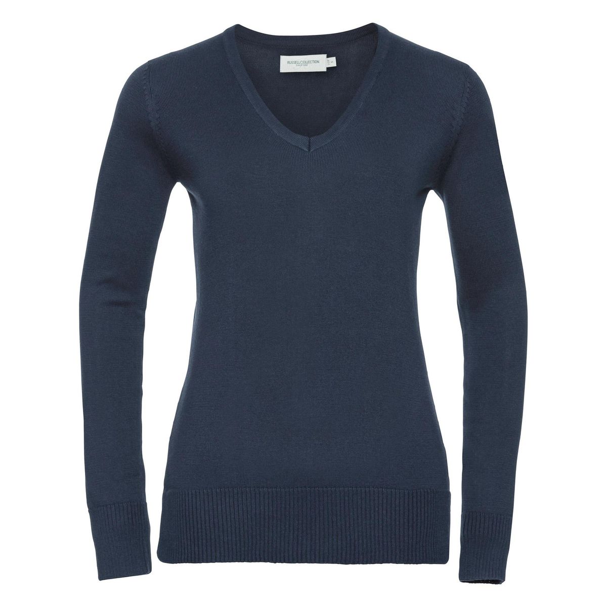 Klassischer V-Ausschnitt Feinstrickpullover