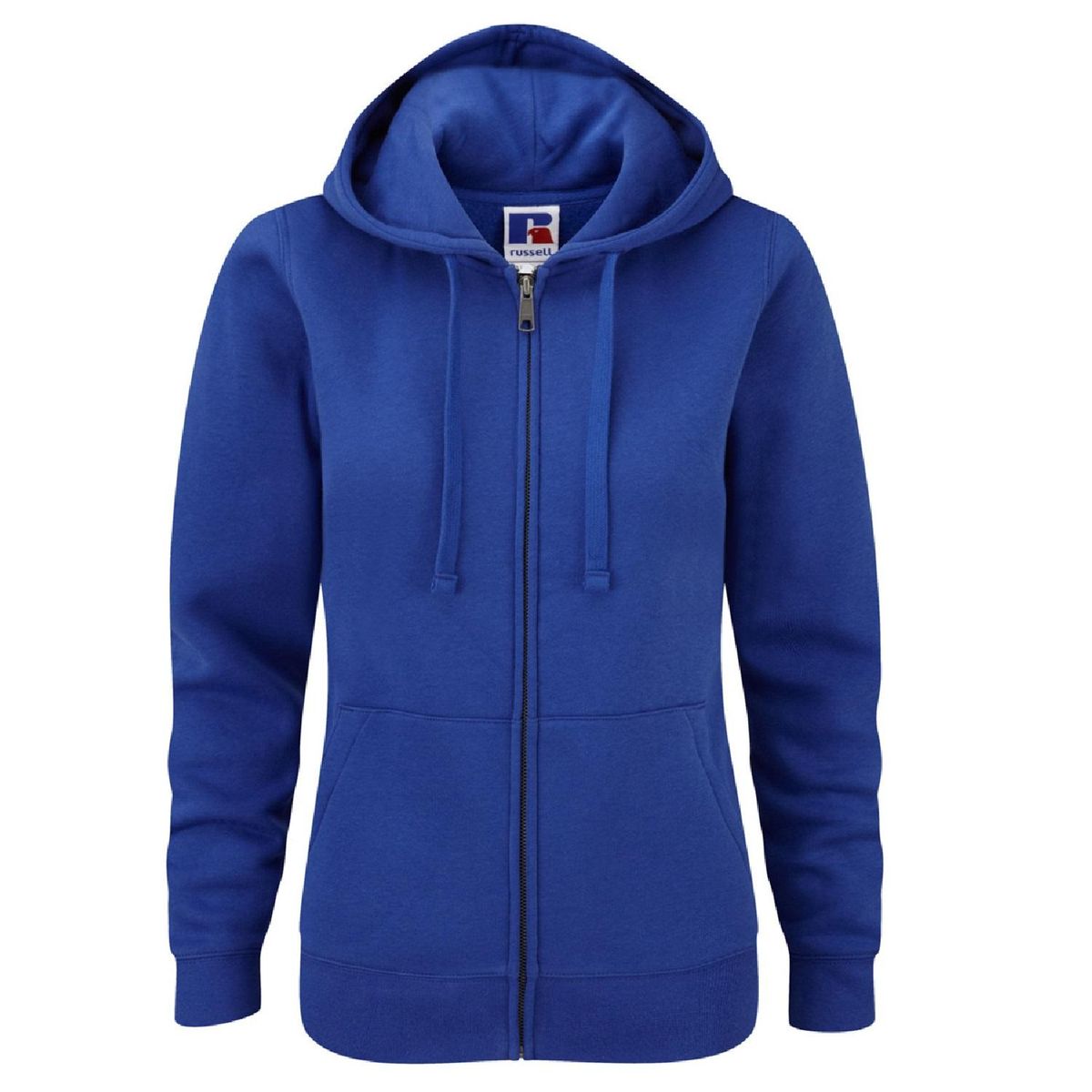 Taillierte Zip-Kapuzenjacke