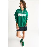 Manhattan Sweatshirt mit Viertelreißverschluss