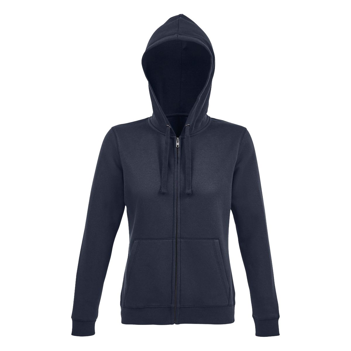 Klassisches Fleece-Hoodie mit Reißverschluss